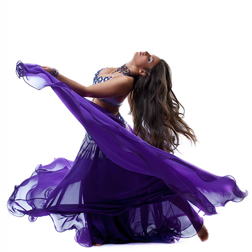 Belly Dance Purple Dress